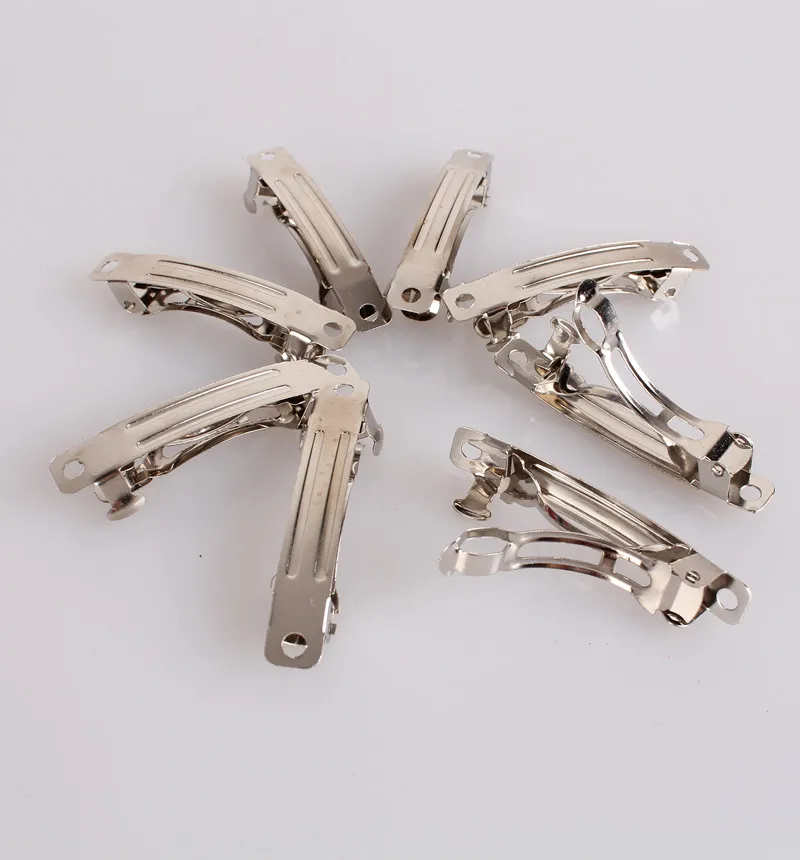 2018 Nuovo 50mm placcato rodio francese Barrette Ferro Fermagli per capelli Accessori fai da te per capelli 300p238p_voghion.com