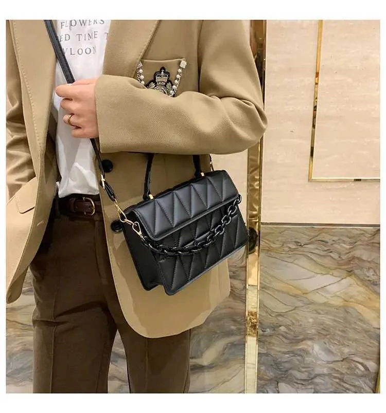Modna krata Wen Shoe Fi Chain Cross Body Bag Markowe torebki i portfele designerskie Mała torebka z klapką Y241026_voghion.com