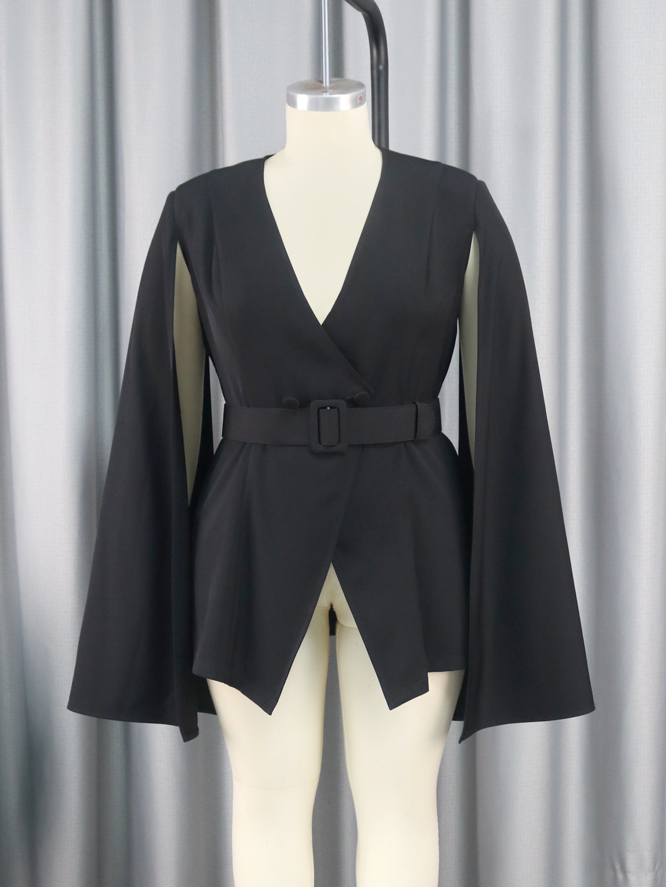 Women's long sleeve small suit fat MM workplace commuting women's clothing Suit coat_voghion.com