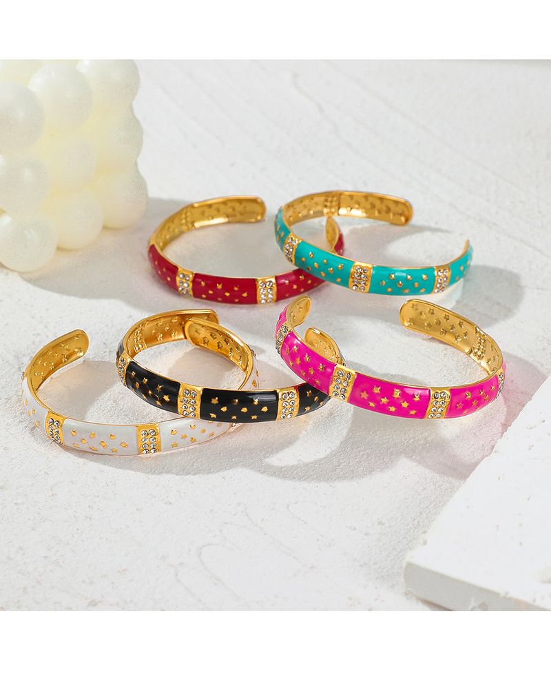 Pulsera de acero inoxidable ajustable con diseño étnico personalizado en forma de C y color retro a la moda._voghion.com