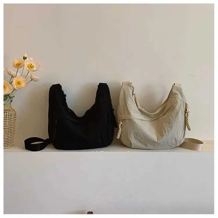 Version coréenne à la mode et minimaliste dumpg populaire cette année, nouveau sac à bandoulière de haute qualité, fourre-tout de grande capacité_voghion.com