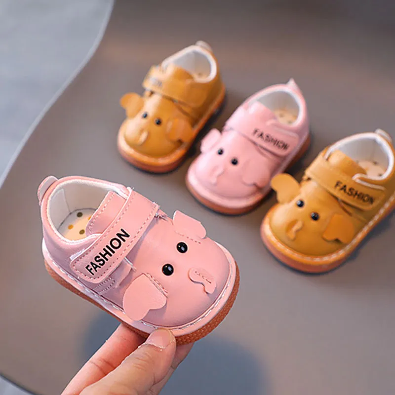 für Neugeborene, weiche Sohle, rutschfeste Baby-/Kleinkindschuhe, Kidsnest, Cartoon-Design, quietschende Schuhe, Größen US0.5C-US4C_voghion.com
