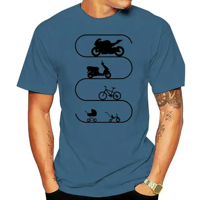 Auto Fahrrad Motorrad Evolution T-Shirts Klassische Sommer T-Shirts Liebhaber Baumwolle O-Ausschnitt Print Kurzarm T-Shirt Männer_voghion.com