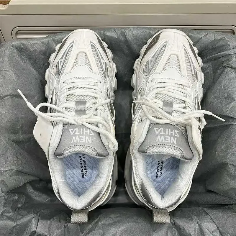 Size 41 42 Womens Casual Sports Men Stylish Brand Design Ladies Chunky Sneakers Thick Sole Tennis Shoes 43 44 Big_voghion.com