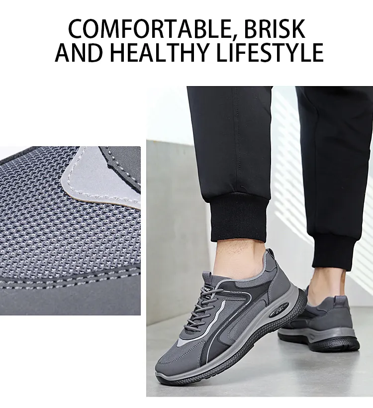 Comfortable Running Shoes Breathable Sports Trainers For Men_voghion.com