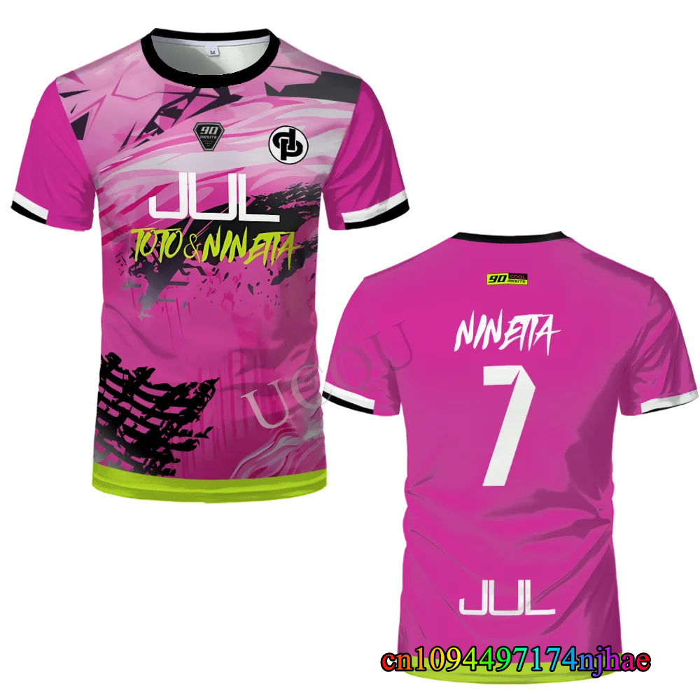 90-minute MM9 Football Jersey 3D Print Sport Quick-dry Breathable Men T-shirt Outdoor Street Team Training Short-sleeve Summer