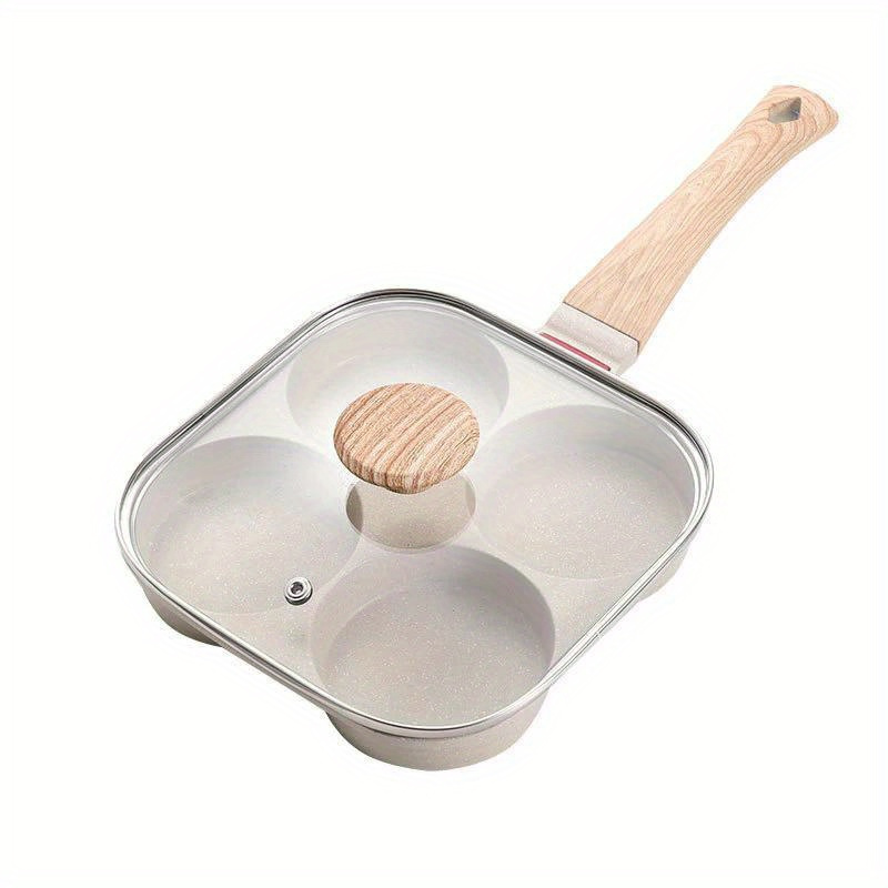 1pc Non-Stick Omelet Pan with Lid - Perfect for Breakfast, Burgers, Pancakes, and More!