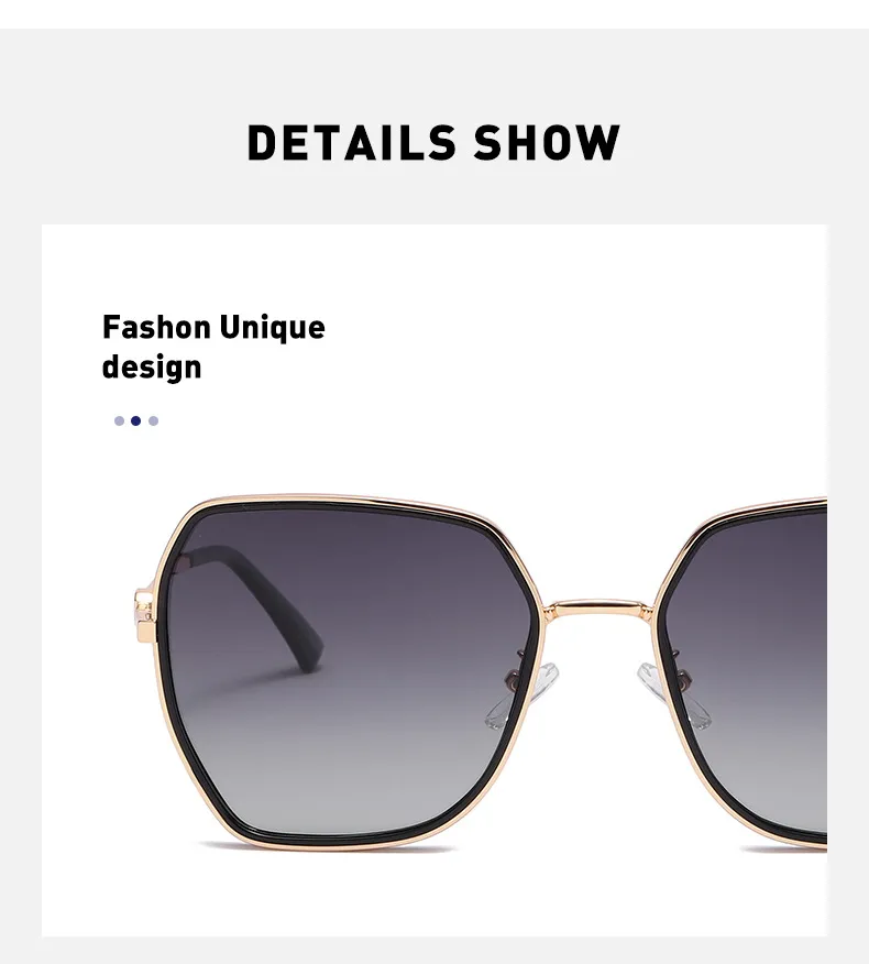 Sonnenbrille HD polarisierte Sonnenbrille für Frauen TR90 Trend Ins Net Rot Gleicher Absatz Große Unregelmäßige Linsen Brille Weiblich_voghion.com