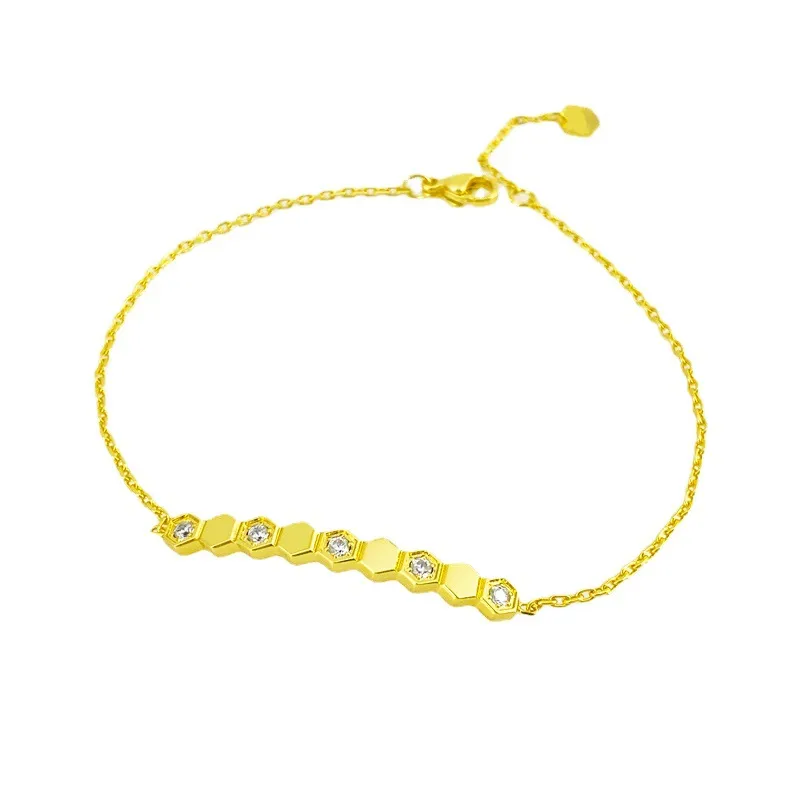 Pánské Iced Out Diamond módní řetízkové náramky Bangles Gold Sier Cuban Link Miami náramek Hip Hop šperky_voghion.com