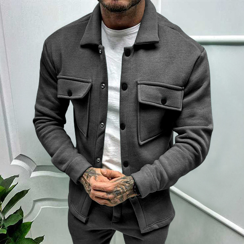 2024 Winter Neue Plüsch Mode Casual Jacken Trendy Herrenbekleidung_voghion.com