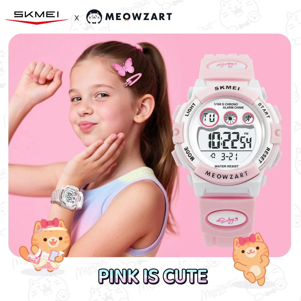 Montre de sport numérique pour enfant étanche avec éclairage_voghion.com