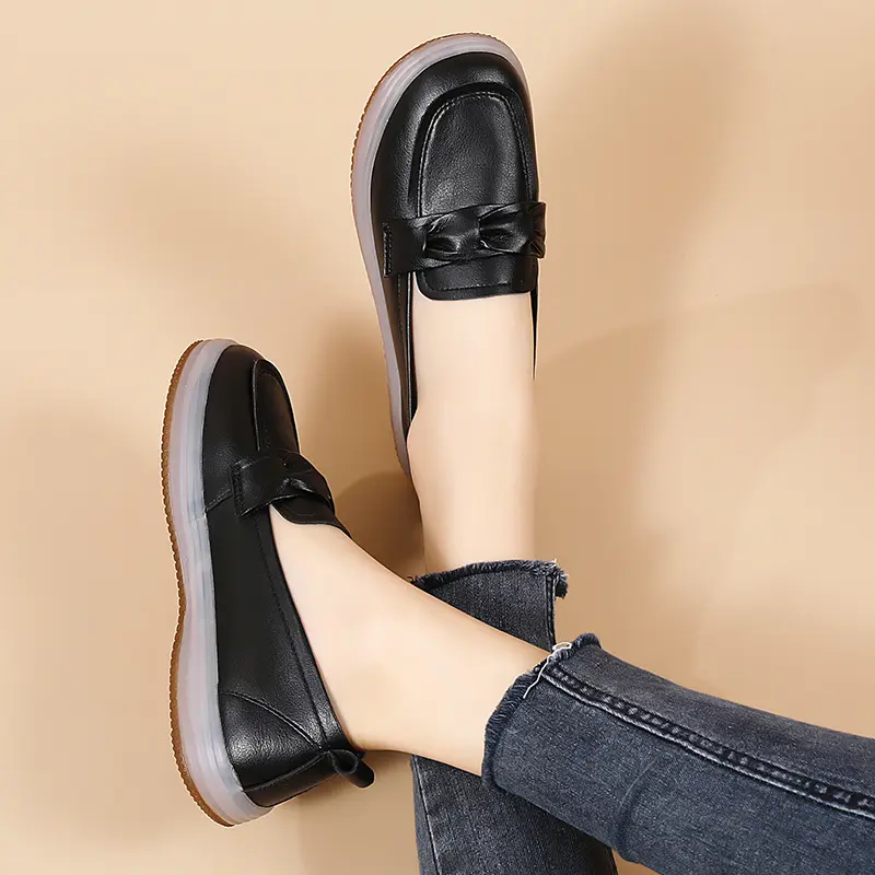 Damenschuhe Casual Single Schuhe Flache Mom Schuhe Loafers_voghion.com
