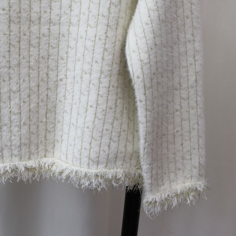 Damenbekleidung Nerzfleece-Pulloverjacke Herbst Winter lockerer kleiner Duftstil weich und klebrig Temperament_voghion.com