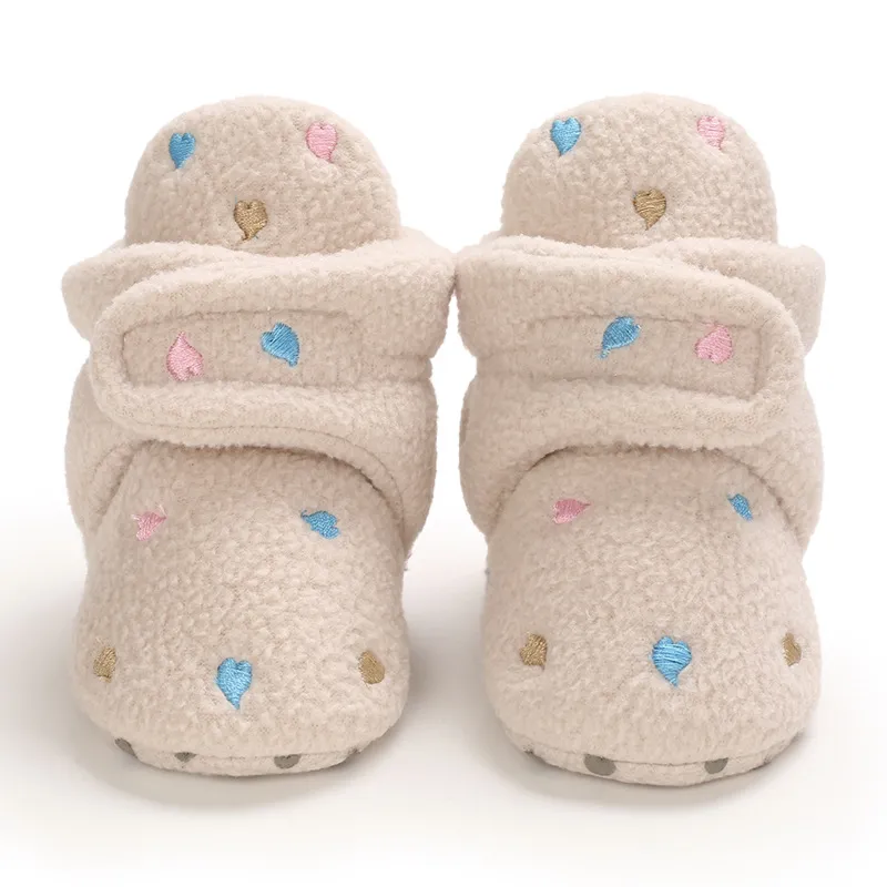 Newborn Baby Socks Boy Girl Enfant Toddler First Walkers Booties Cotton Comfort Soft Anti-slip Warm Cutefeet Infant Crib_desvips.com
