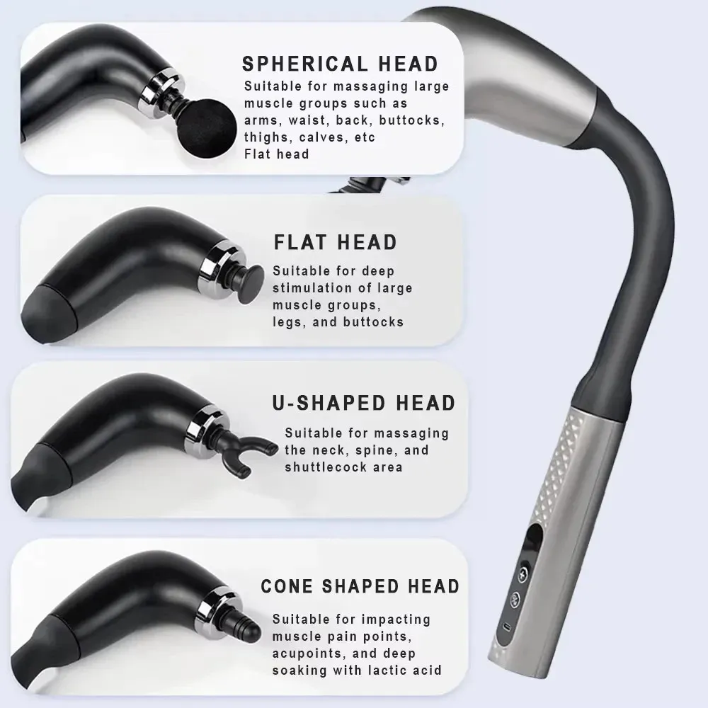 Smart Massage Gun - Rechargeable Handheld_voghion.com
