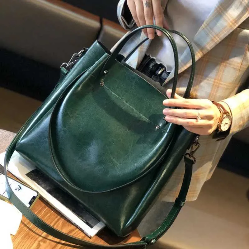Dames handtas van echt leer in cowboy stijl als schoudertas_voghion.com