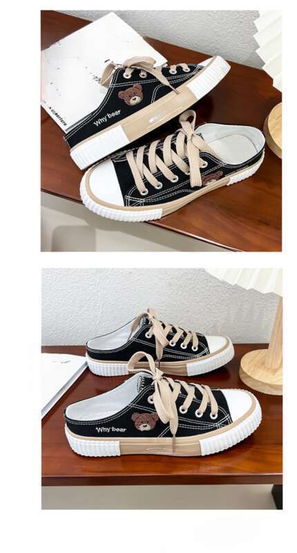 Scarpe per bambini in tela Bear 2023 Estate Nuove scarpe da tavola basse casuali versione coreana piatta della marea di cento e uno_voghion.com