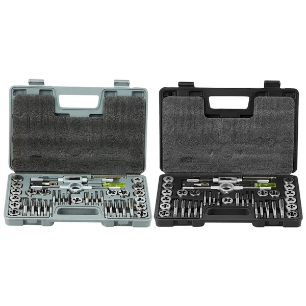 Tap And Die Set 80 Piece Professional Threading Tool Kit With Case_voghion.com