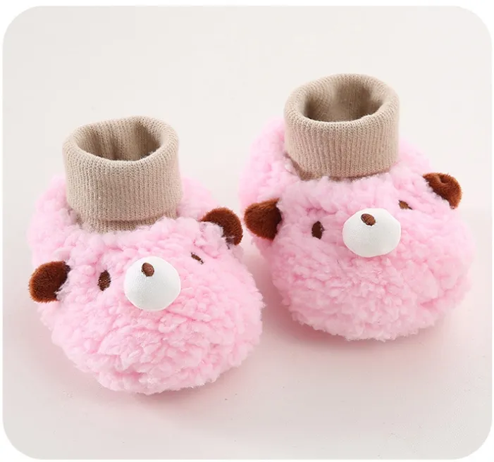 Newborn Winter Cute Cartoon Baby Sock Cutefeet Soft Cotton Anti Slip Infant Toddler Little Kids Crib Socks Shoes_voghion.com