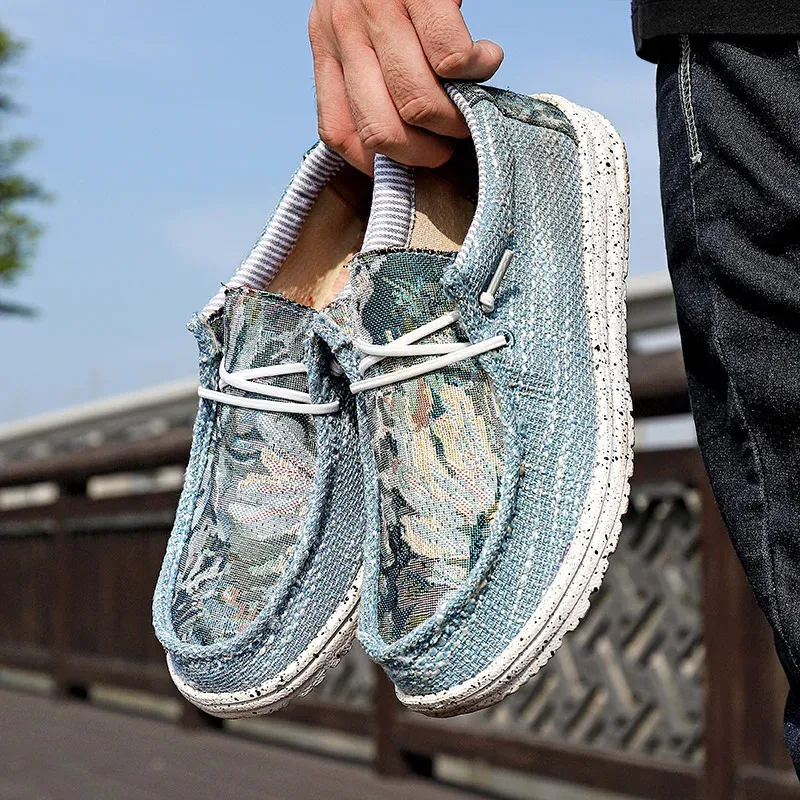 Canvas Sneakers Casual Fashion Denim Atmungsaktive Herren Walking Flats Outdoor Plus Size 49 Herrenschuhe Loafers 240626_voghion.com
