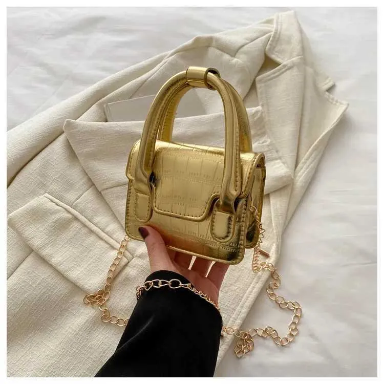 Naiste Mood Mini Crossbody kotid Täiskivist prinditud klapp vabaaja kett-õlakott Naistele Mitmekülgne Square Messenger_voghion.com