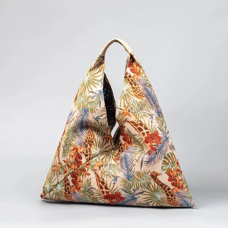 Canvas tote tas voor dames, grote schoudertas met print_voghion.com