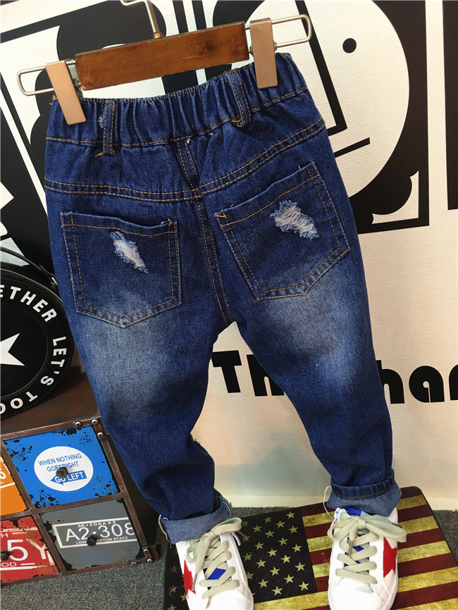 Mother&Kids Boys' jeans ripped kids' pants_voghion.com