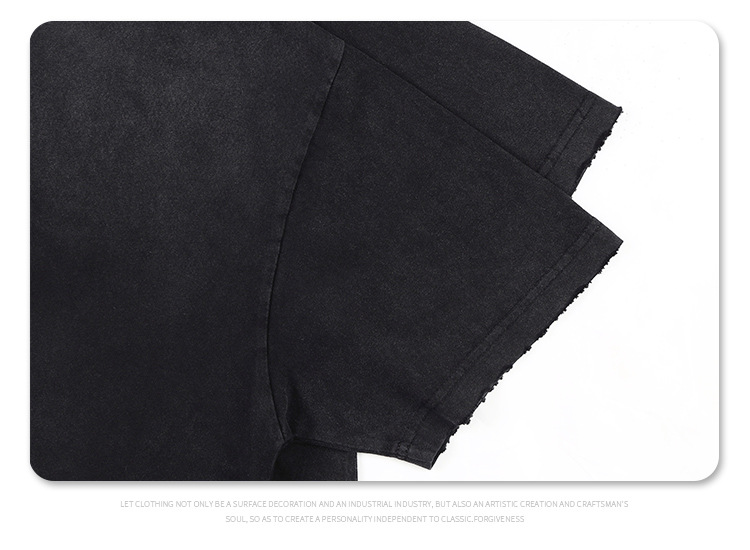 Vêtements pour hommes SUP | Nouvelle marque de mode d'été 2024 Rich Second Generation Melancholy Boys Creative Letter Perforated Washed_voghion.com