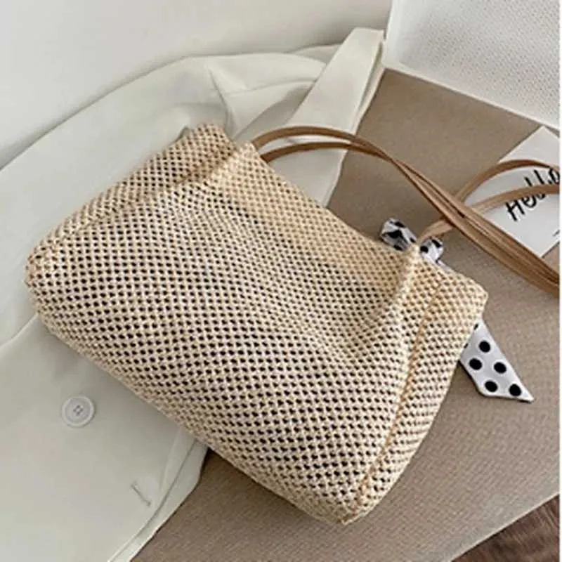 Damen Strohtasche Als Große Schultertasche Für Den Sommer Strand_voghion.com
