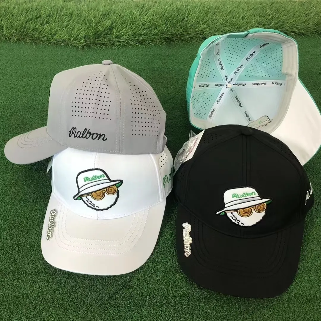 Caps Golf with Clip Ball Mesh Back Adjustable Fit Hat 230512_voghion.com