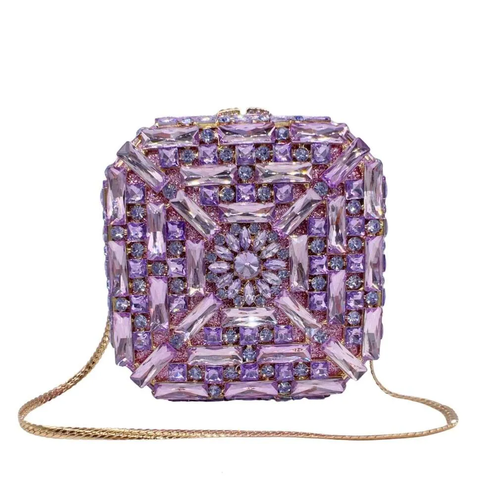 Women's Clutch Bag With Stones For Evening Banquet And Wedding_voghion.com