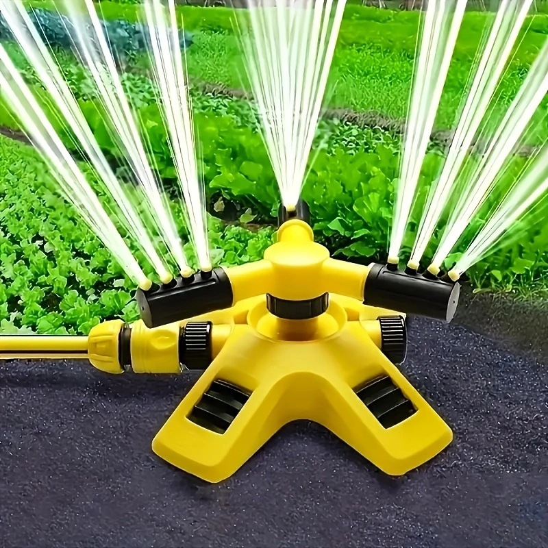 Irrigazione automatica a 360 gradi per vivai, irrigatore rotante a tre vie, serie di irrigatori, irrigazione di fiori