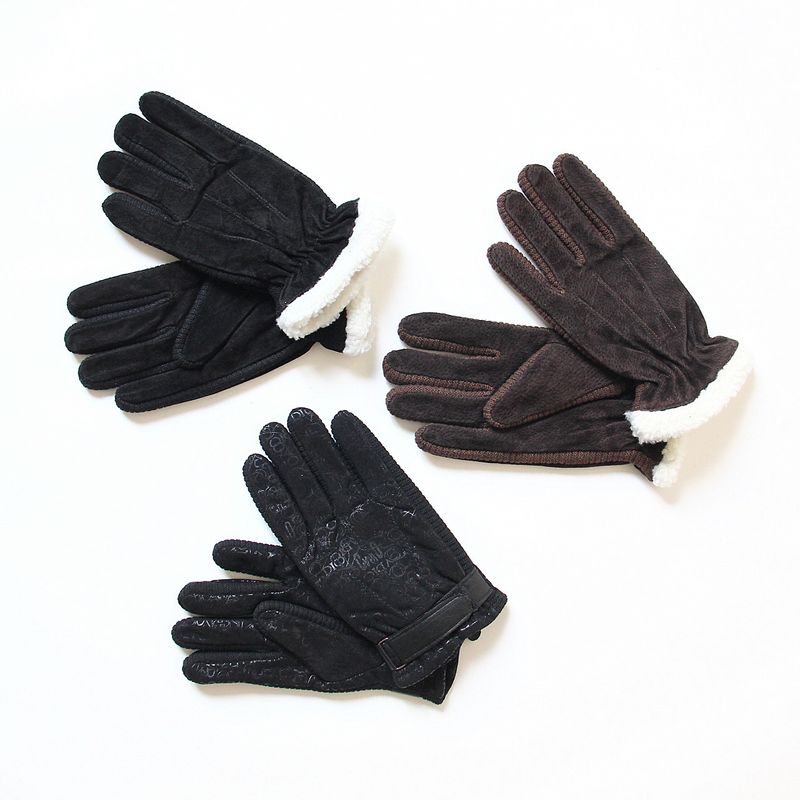 Cycg Protection Cold-proof Suede Rider Warm Gloves Take-out Outdoor Windproof Motorcycle Men's Winter Thickened Veet_voghion.com
