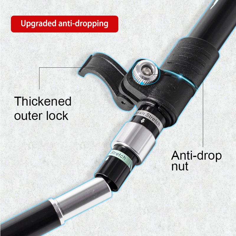 Ultralight Folding Multifunction Trekking Pole Portable Anti Shock Alpenstock Snow Walking Outdoor Climbing Hiking Stick_voghion.com