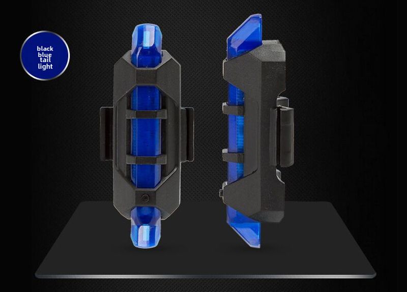 Kerékpár hátsó lámpák USB töltés Elektromos éjszakai hegyi kerékpár kültéri lovas felszerelés Hátsó hátsó lámpa figyelmeztető lámpa_voghion.com