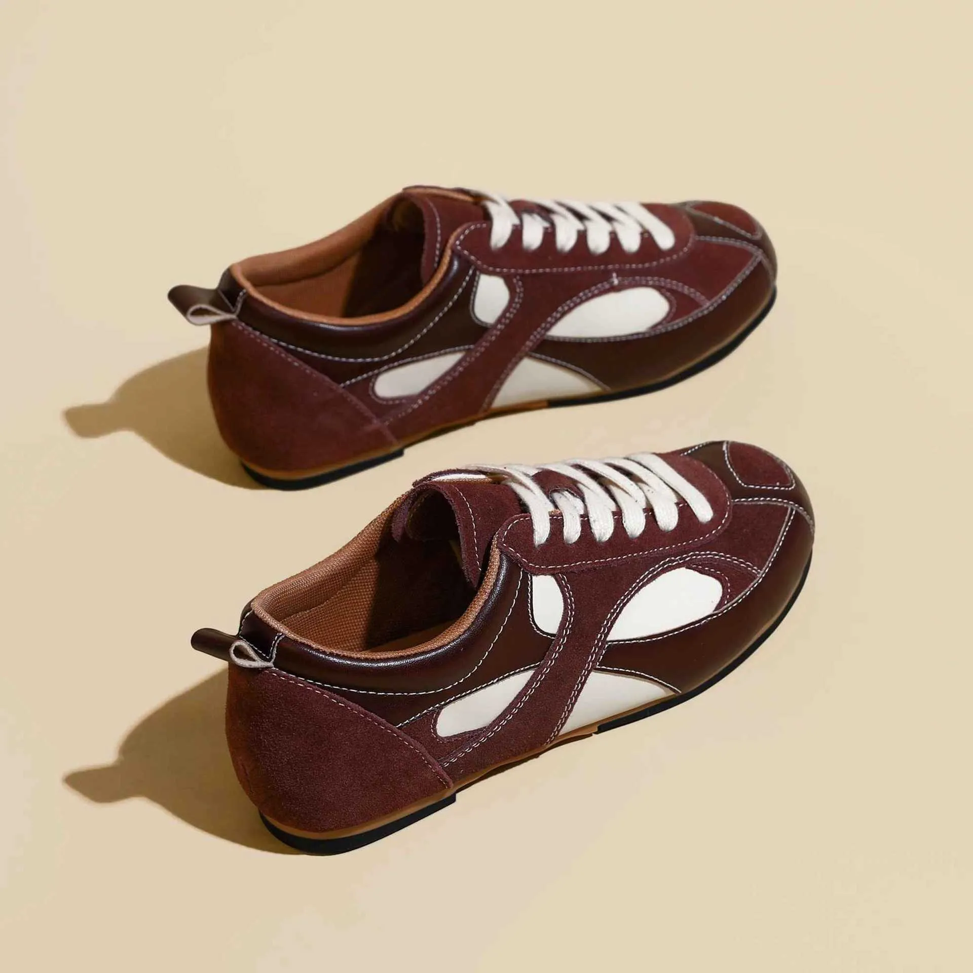 Dammesportschong: Moudedesign Nei Retro Flaachbuedem Lafschong Training Villsäiteg Fräizäit_voghion.com