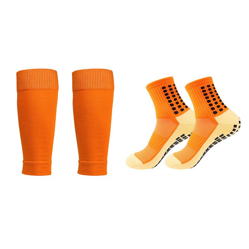 Unisex Football ispessito tubo centrale antiscivolo adesivo protezione gamba calcio grip soc set_voghion.com