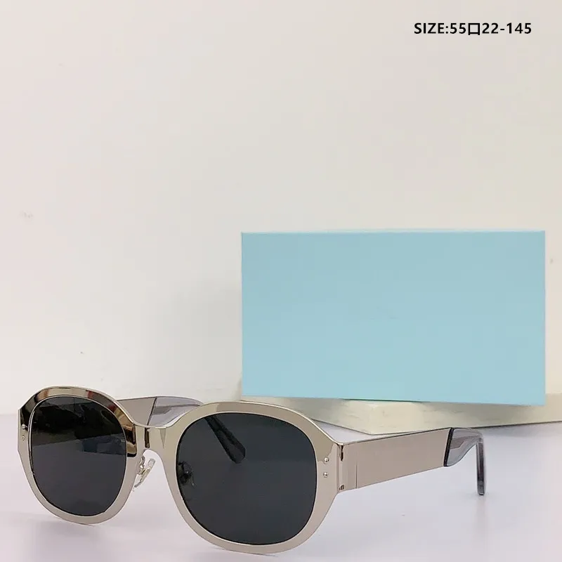 Sunglasses 2024 Women's Oval Fashionable And Retro Men's White Black Anti Glare Glasses_voghion.com