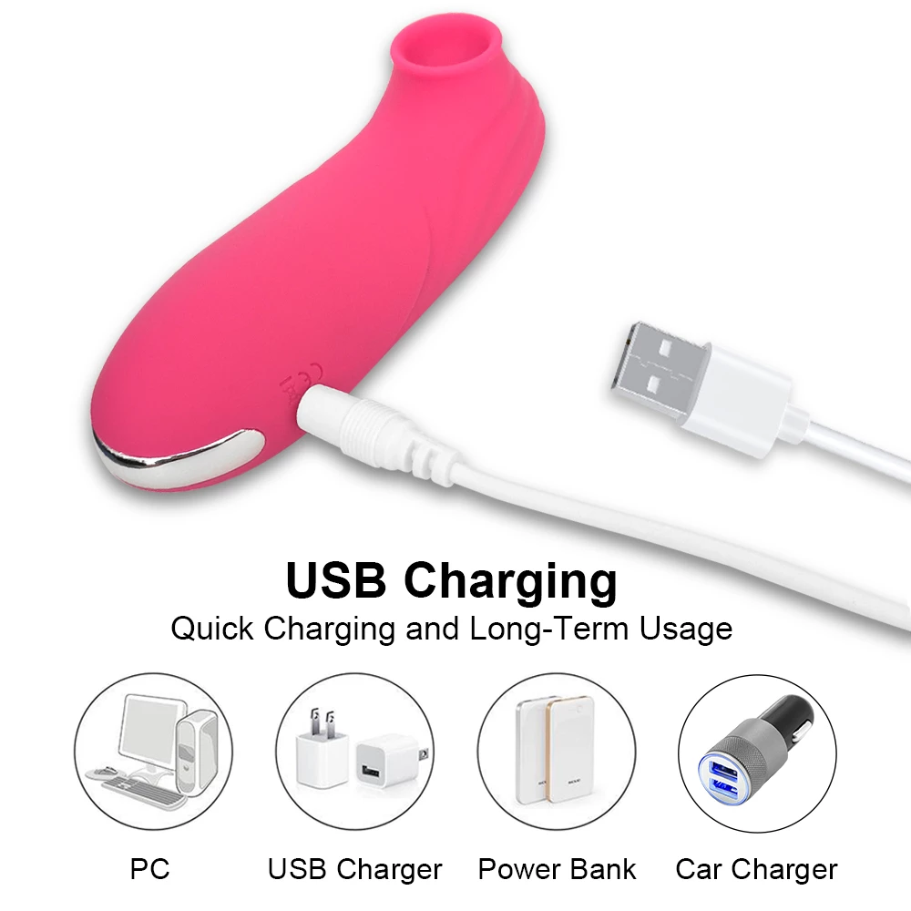 Sucking Vibrator For Women Dildo With 10 Suction Modes Red_voghion.com
