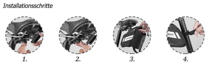 ROCKBROS Bike Saddle Bag, Bicycle And Tool Bag With A Bottle Holder_voghion.com