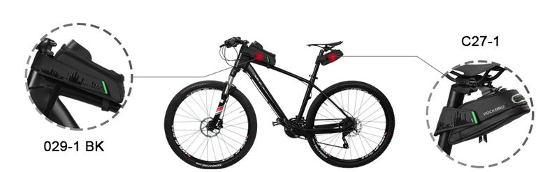 ROCKBROS Waterproof Saddle Bicycle Bag For MTB (Mountain Bike), Seat Bag, Medium (M), Shipped By DHL_voghion.com