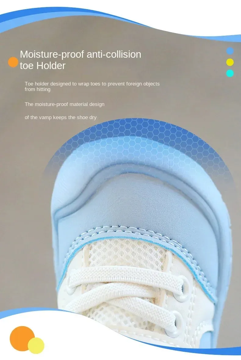 Dětské chodítko pro chlapce s měkkou podrážkou, protiskluzové, dětské, ležérní, sportovní, síťované, prodyšné, dětské boty 240627_voghion.com