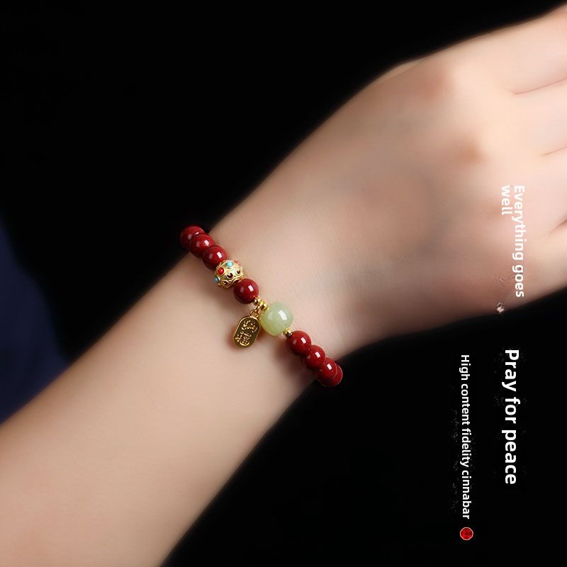 Bracciale in cinabro naturale fatto a mano_voghion.com