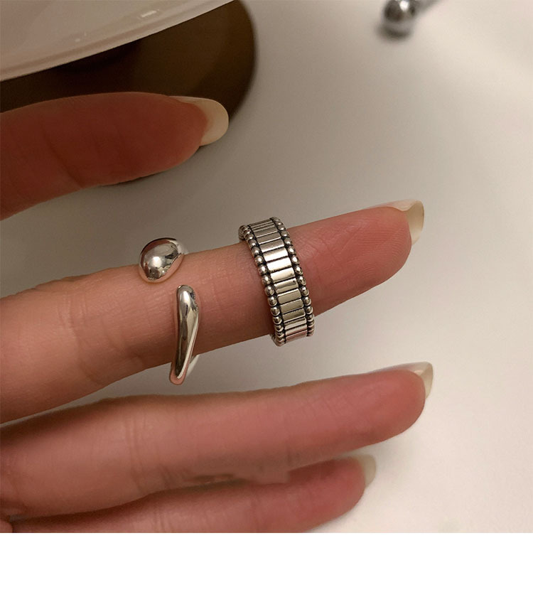 Unique Design Sterling Silver Irregular Geometry 2023 New Fashion Index Finger Ring Personalized_voghion.com