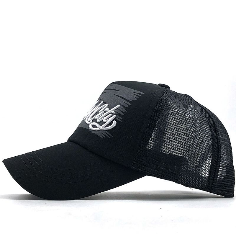 Unisex gewaschene Baumwolle Welle bestickt Welle Baseball machen alte Ente Kappe Frühling Sommer Outdoor Hut für Damen_voghion.com