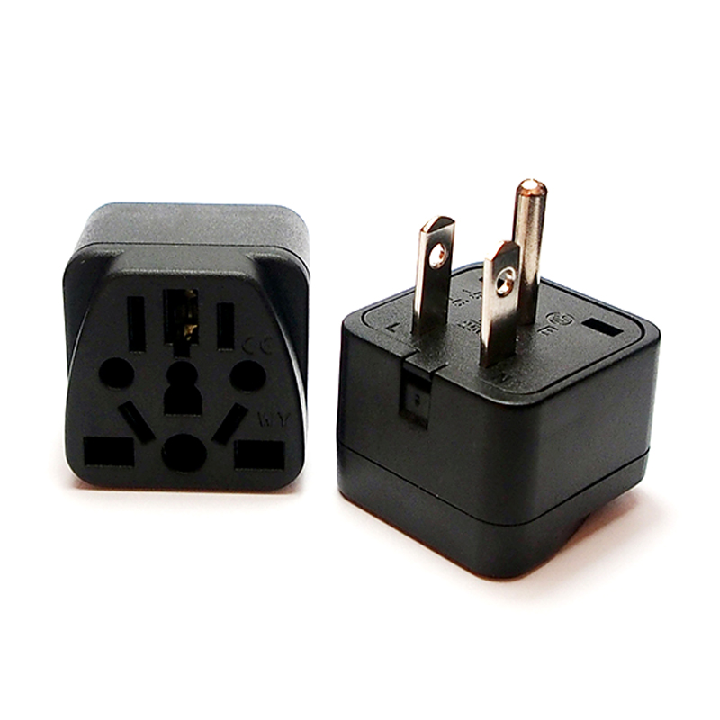 Neue Universal Deutsch Russland AU UK Kr EU zu US AC Steckdose Amerika Stecker USA Reise Ladegerät Japan Adapter konverter Typ B 10A_voghion.com