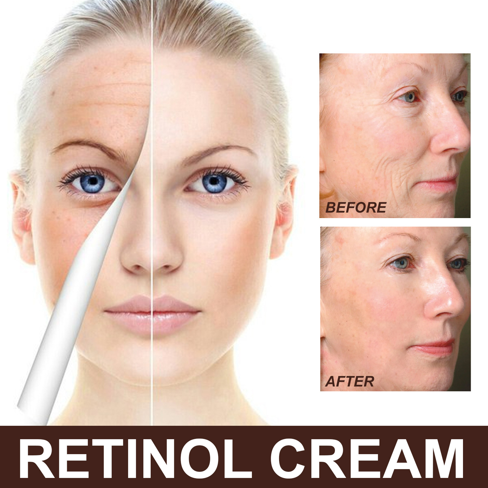 EELHOE crème visage rétinol Anti-âge rides Lifting ton éclaircissant hydratant visage raffermissant crème de soin de la peau_voghion.com