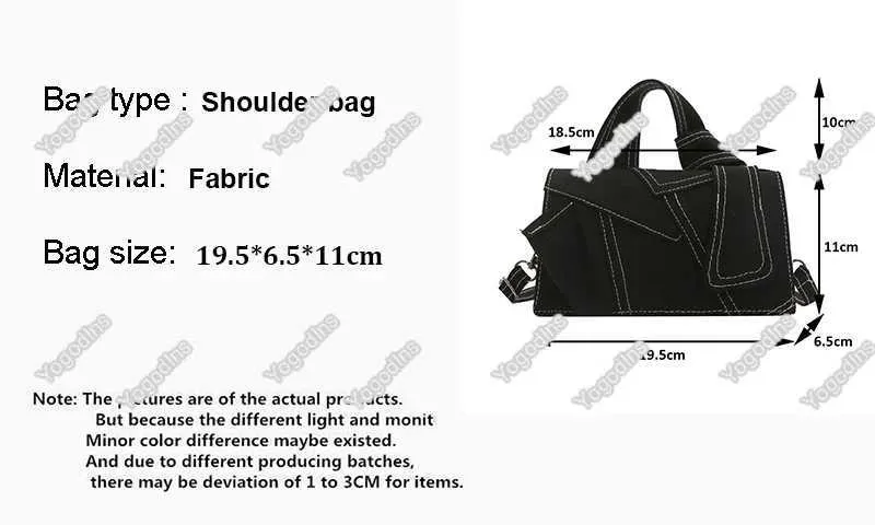 Women Denim Crossbody Bags Designer Jeans Bag New Small Square Handbag Knotted Handle Tote Messenger Ba241116_voghion.com