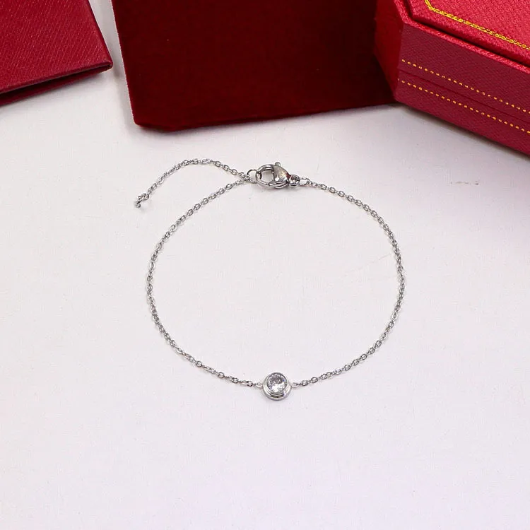 Con scatola Tennis Vite Designer Bracciale Gioielli Donna Bracciale Classico Titanio Acciaio Lega Artigianato Allergico All'ingrosso_voghion.com