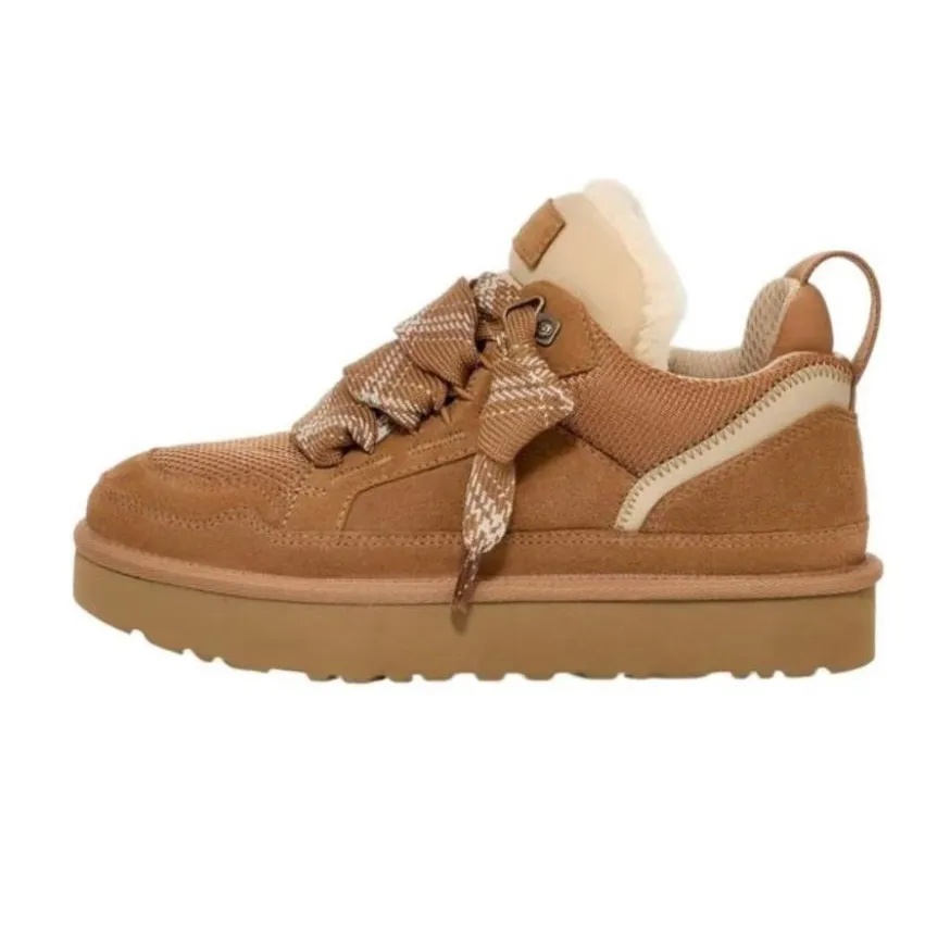 2024 Designer Lowmel laarzen Sand Chesut Zwart Groen Trainer platform Bont Sneeuwlaarzen dames enkellaarsjes schapenvacht Suède_voghion.com